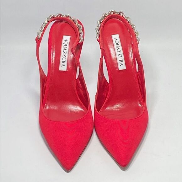 Aquazzura Love Link Slingback Pumps size 40 - Picture 4 of 14